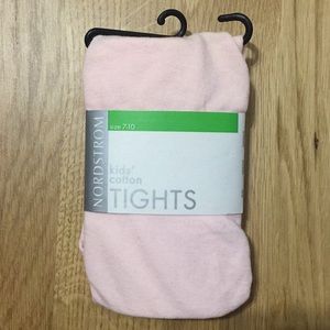 Nordstrom Kids’ Pink Cotton Tights Size 7-10